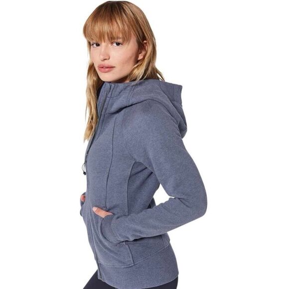 Lululemon Scuba Hoodie Sweatshirt Light Cotton Fleece Blue Size 6 $118.00 - Picture 1 of 8